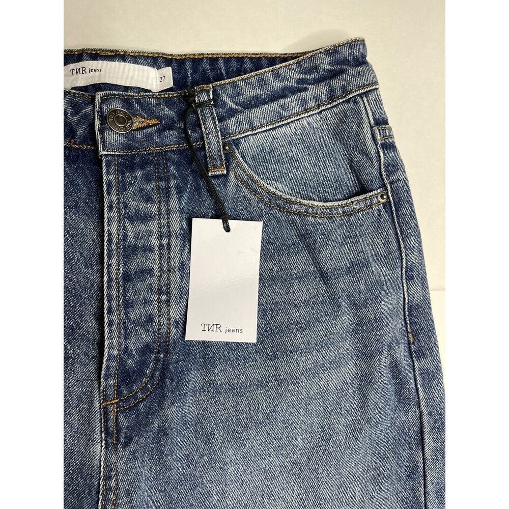 TNR Women’s Jeans Distressed Medium Wash Size 27 Cropped - Picture 3 of 10